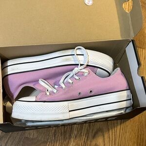 Converse Pink and White Women's Shoes